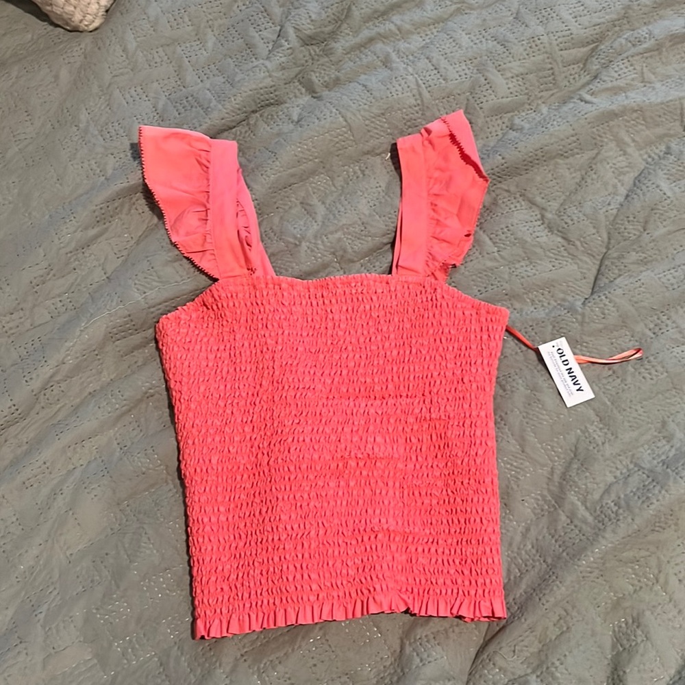 Pink Old Navy tank top.